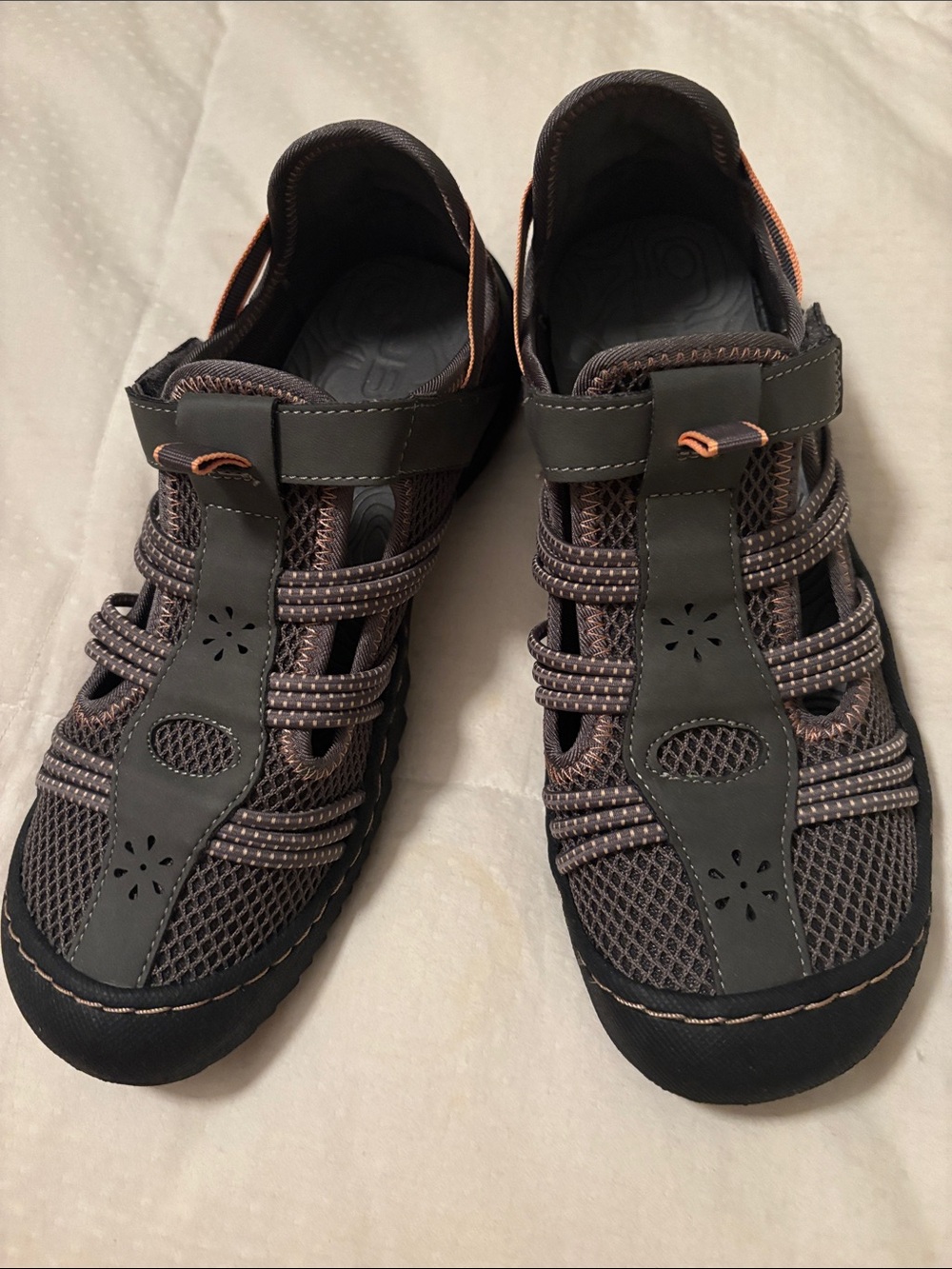 JBU Water-Ready Charcoal And Pink  Water-Ready All Terrain Outdoor 7 M Sandals